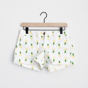 Old Navy White Pineapple Shorts